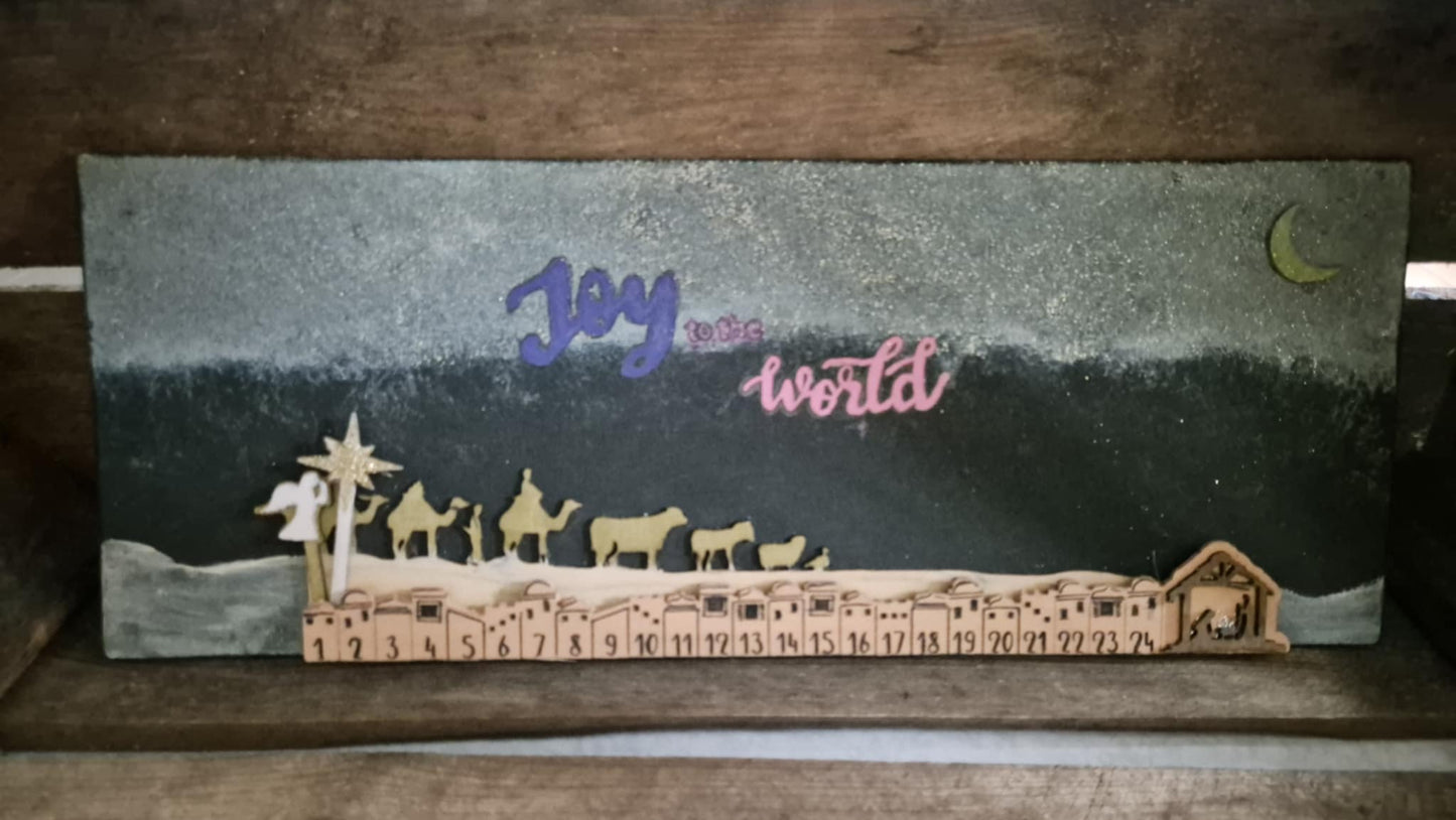 Adventskalender – Kerststal "Joy to the World"