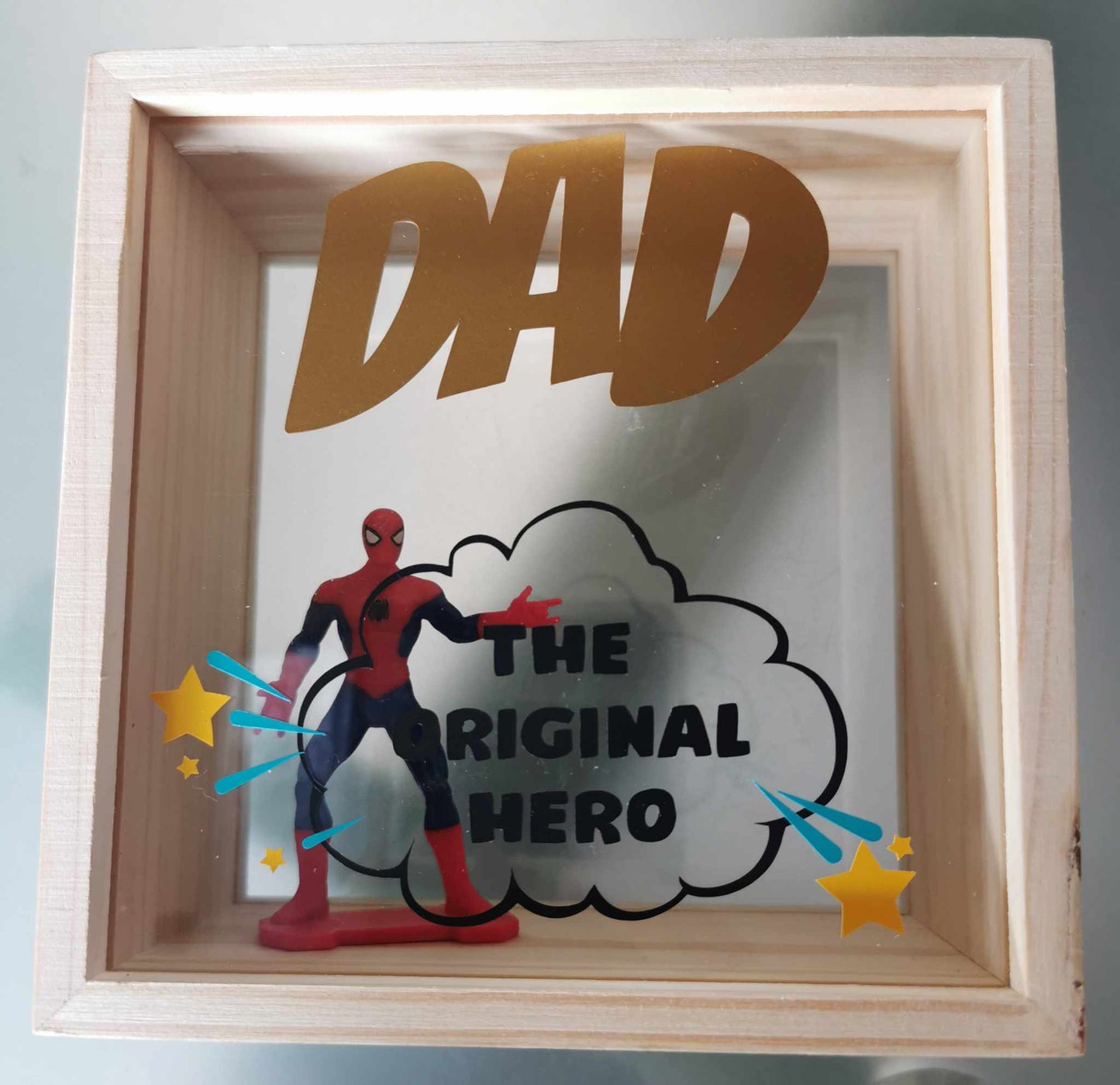 Superheld Shadowbox voor Papa