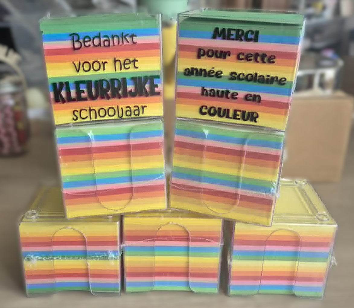 Kleurrijke Memoblokken