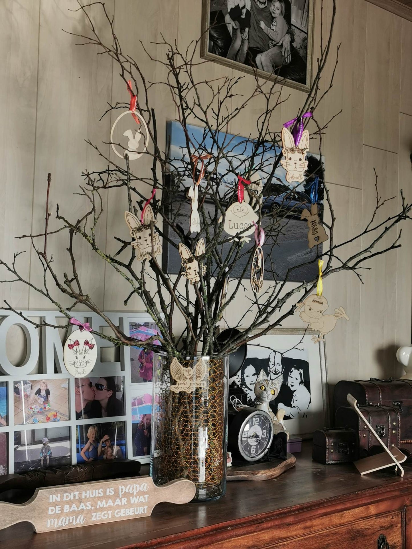 houten paasornamenten