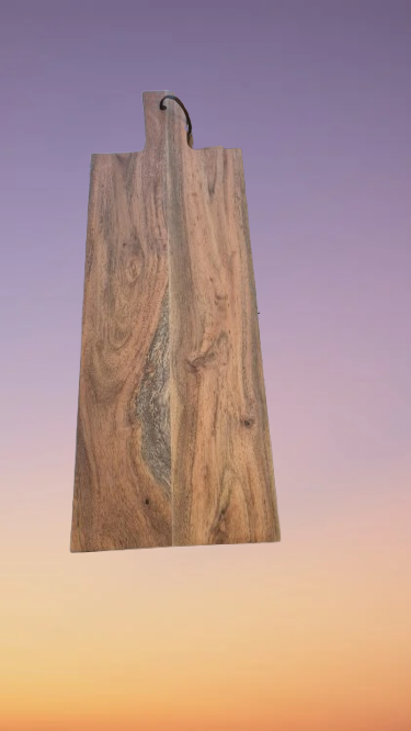 XL Acaciahouten serveerplank met gravure