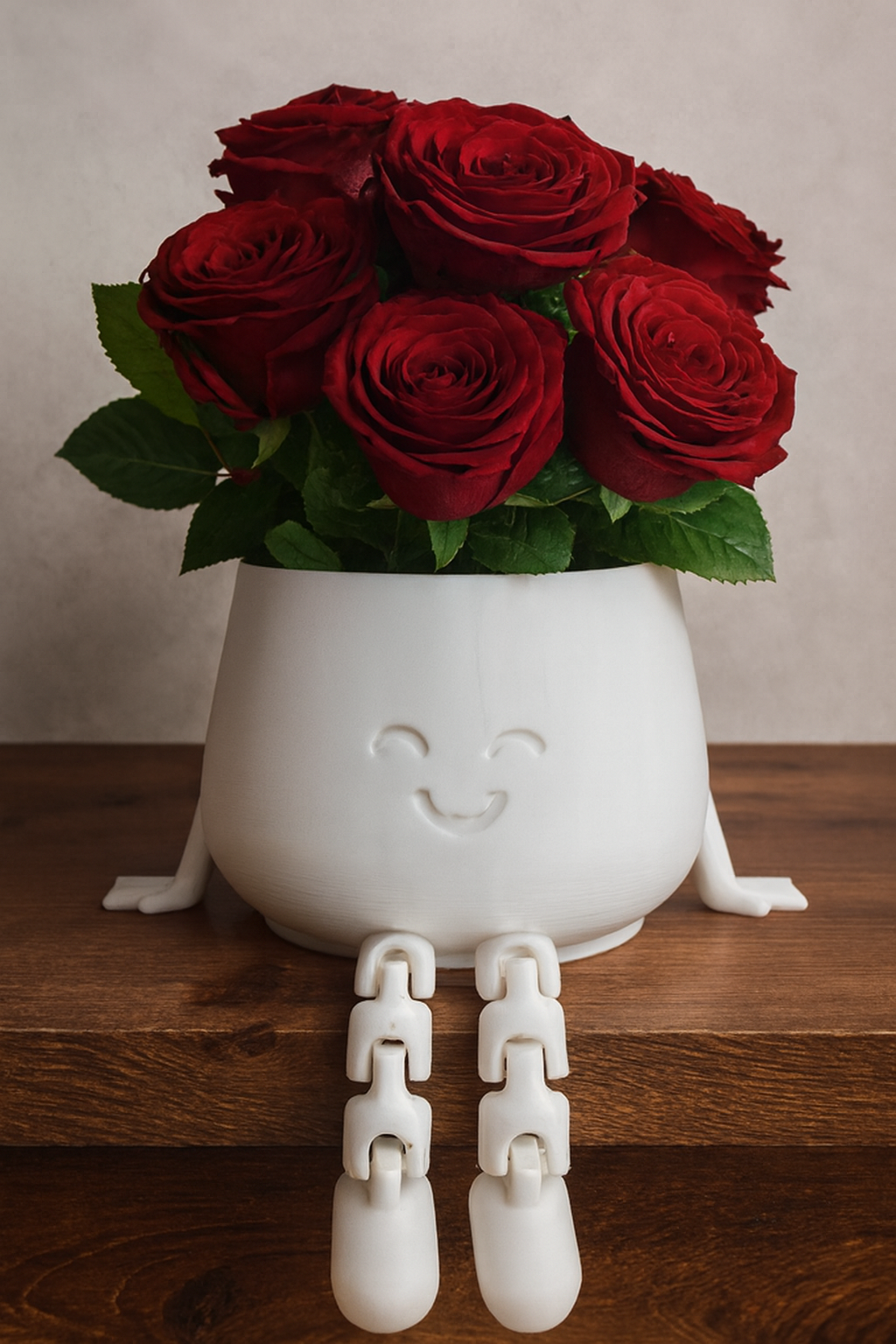 3D Bloempot met Beentjes