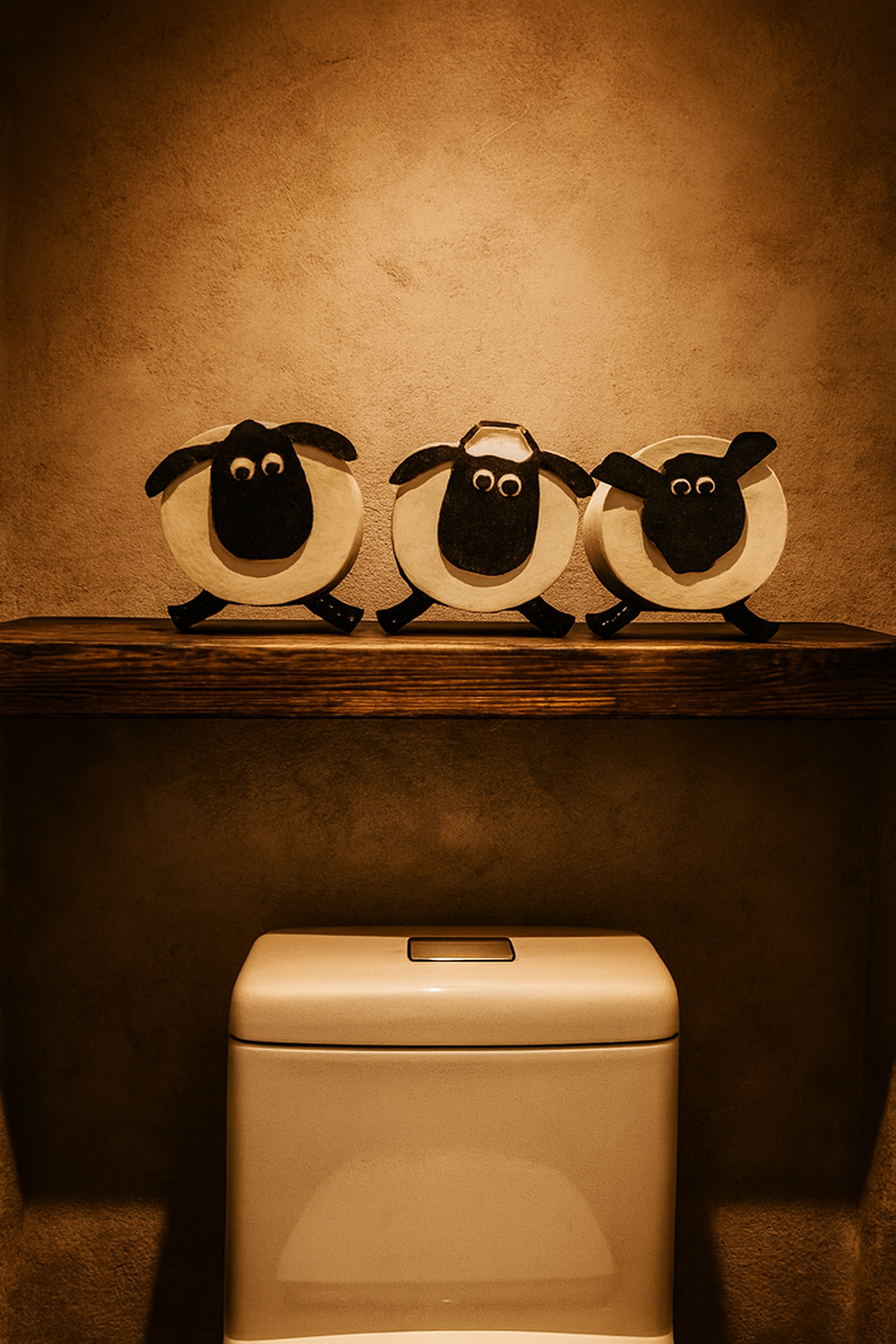 3D WC-Rolhouder Schaapjes
