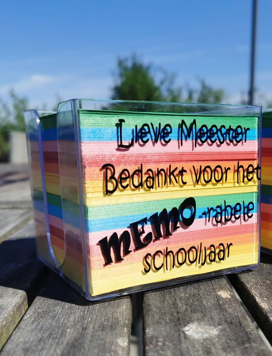 Kleurrijke Memoblokken