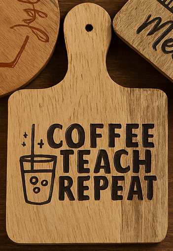 Mini serveerplankjes met gravure