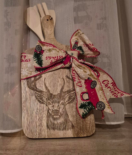 Snijplank accacia hout  Kerst