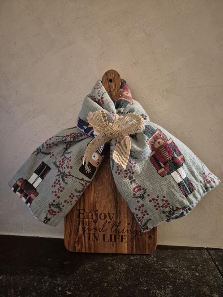 Snijplank accacia hout  Kerst