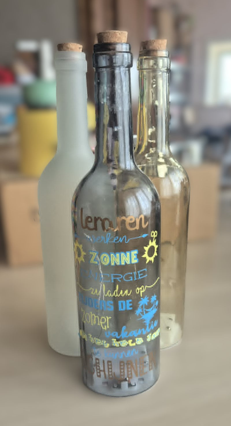 Fles zonnenenergie