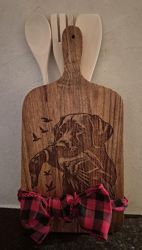 Snijplank accacia hout  Kerst