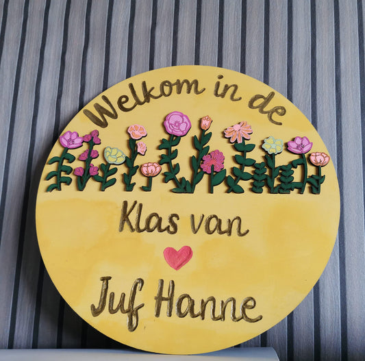 Houten Deurbord